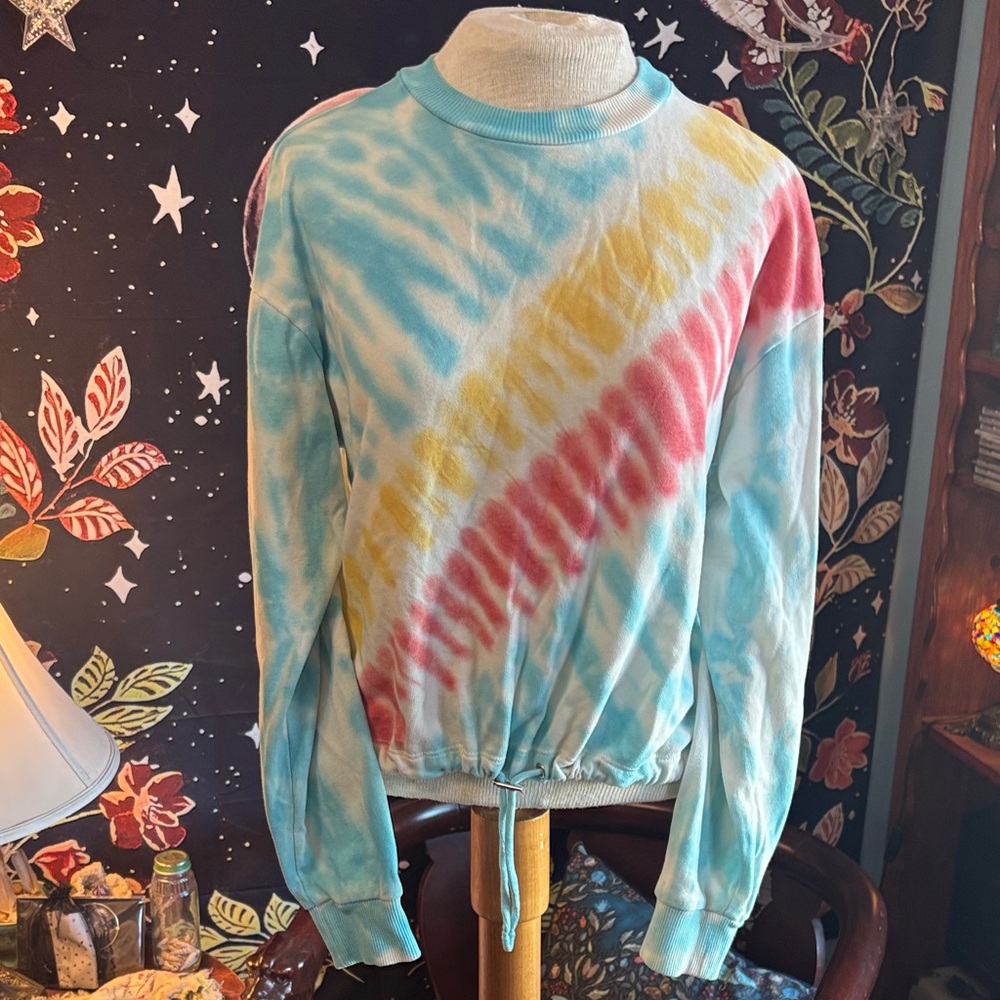 No Boundaries Multicolor Tie-Dye Sweatshirt